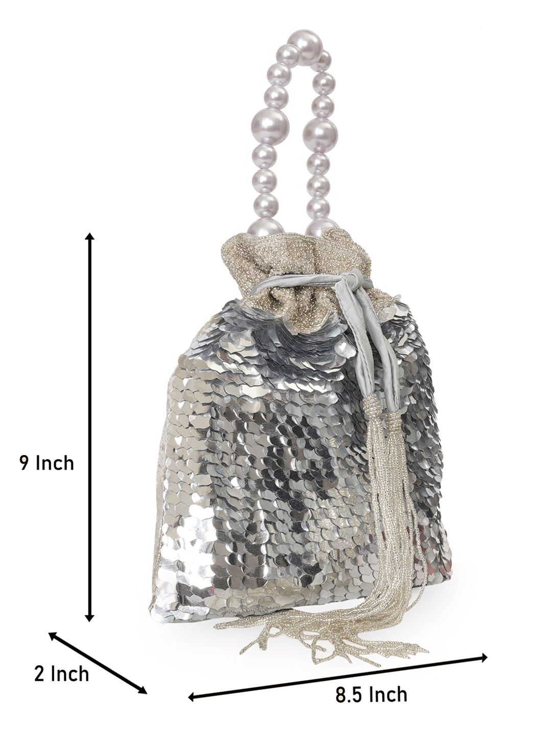 Dhiyona NR Embellished Potli Clutch