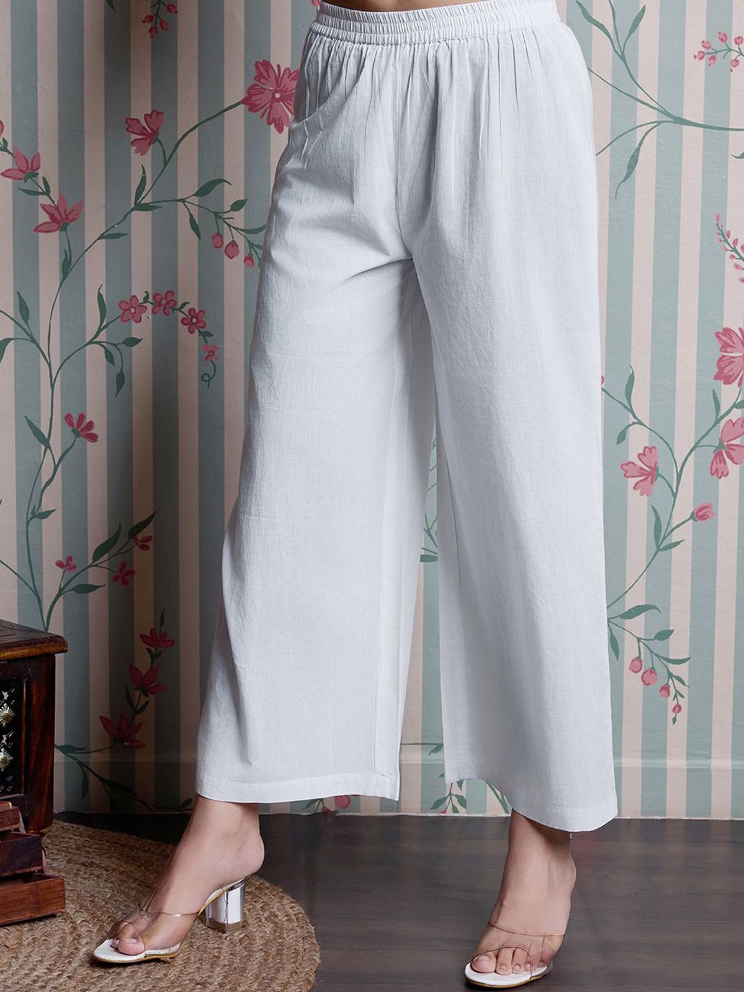 Dhiyona OD Pure Cotton Straight Kurta with Palazzos