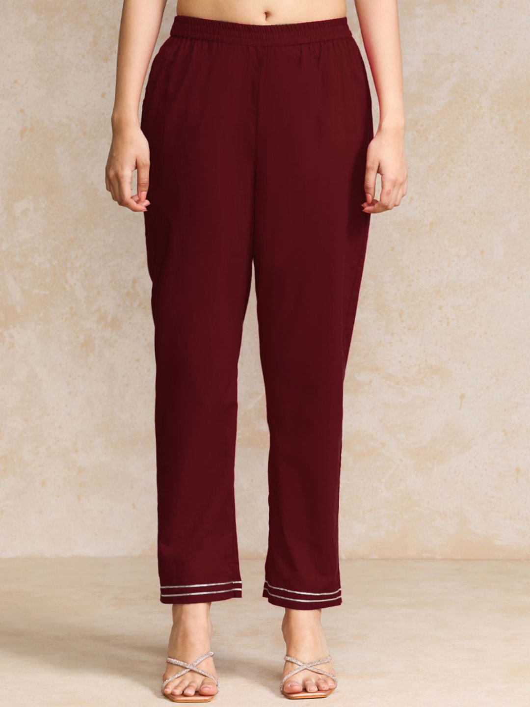 Dhiyona VA Women'sFloral Printed Pure Cotton Kurta with Trousers