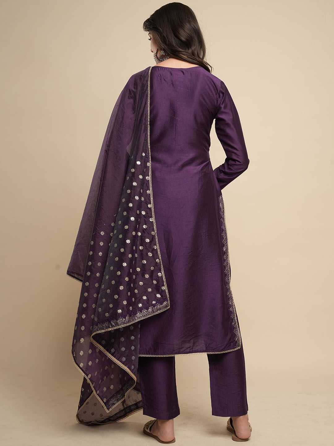 Dhiyona SN Women's Ethnic Motifs Printed Kurta with Trousers & Dupatta