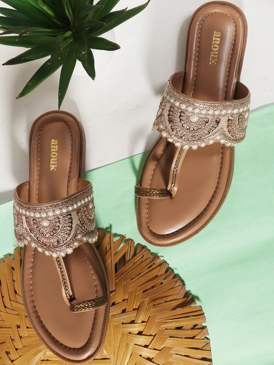 Dhiyona AK Women Slip-On Open Toe Flats