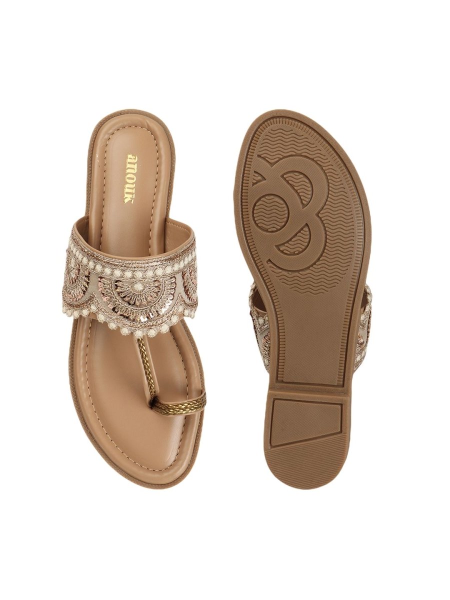 Dhiyona AK Women Slip-On Open Toe Flats