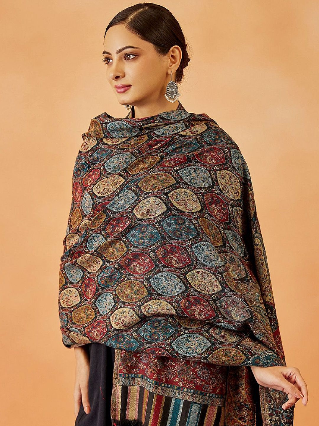 Dhiyona PA Women Paisley Woven Design Shawl