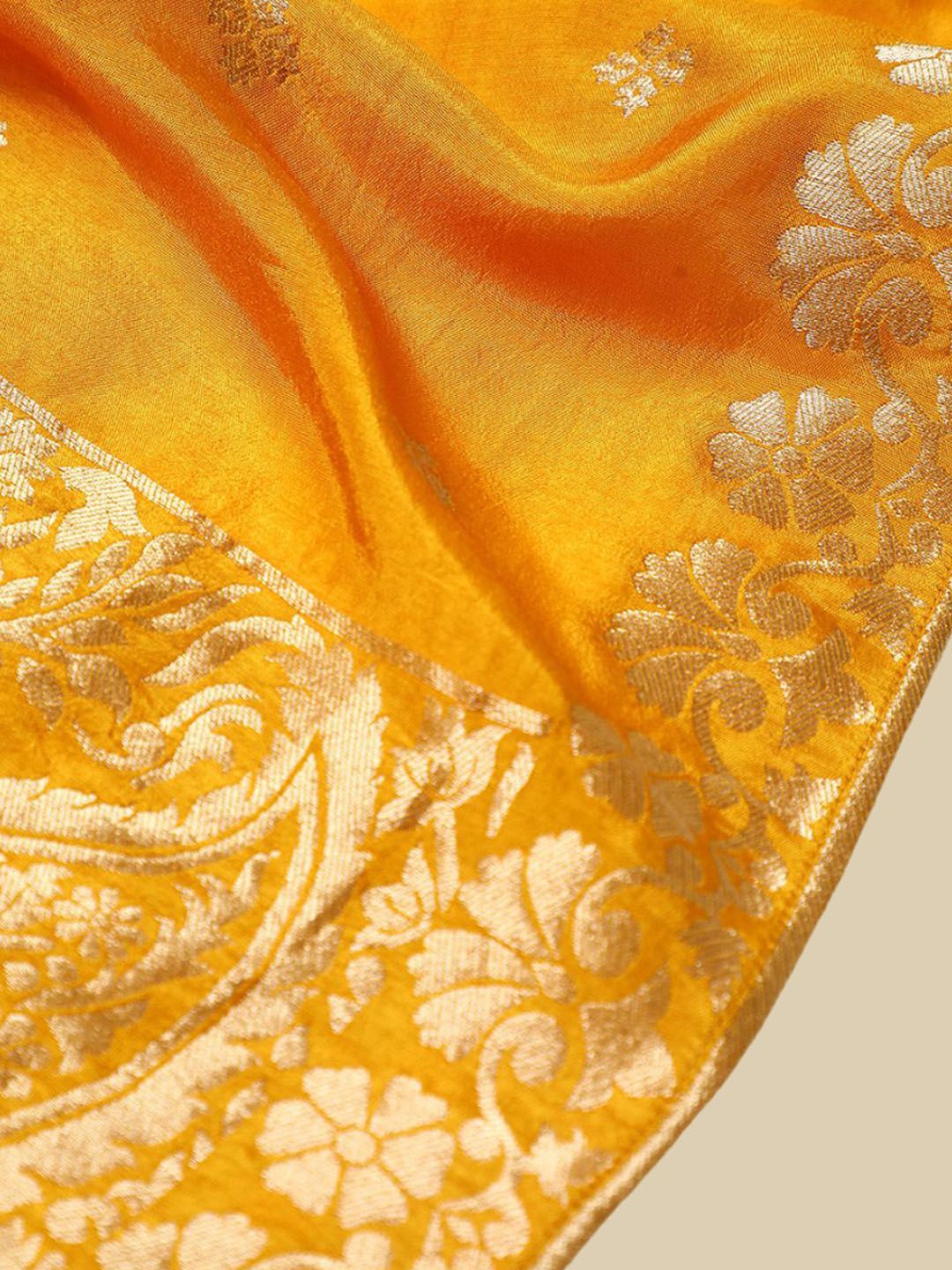Dhiyona SO Women's Ethnic Motifs Printed Mirror Work Straight Kurta With Trouser & Dupatta