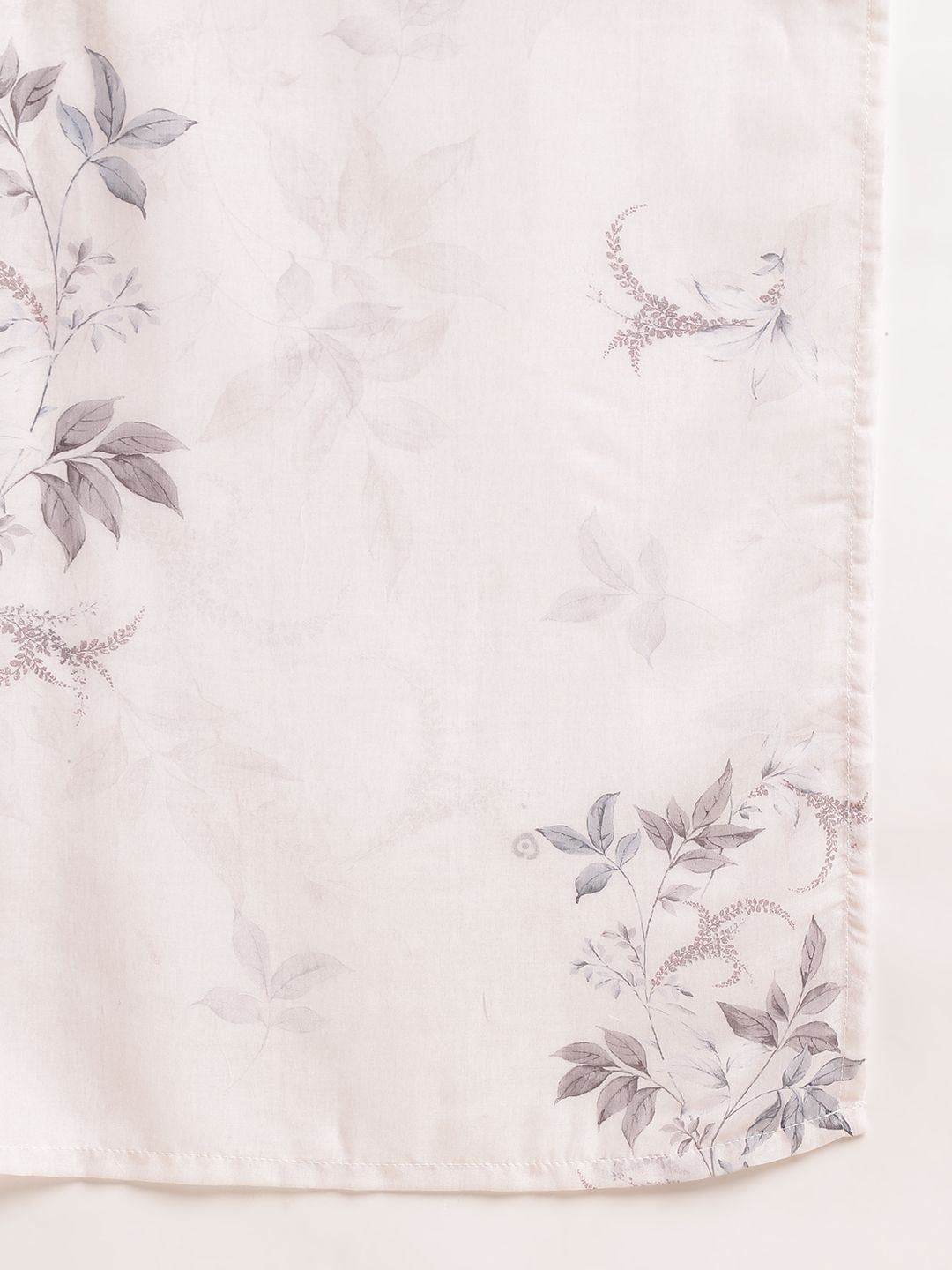 Dhiyona OD Printed Gotta Patti Linen Straight Kurta with Trousers & Dupatta