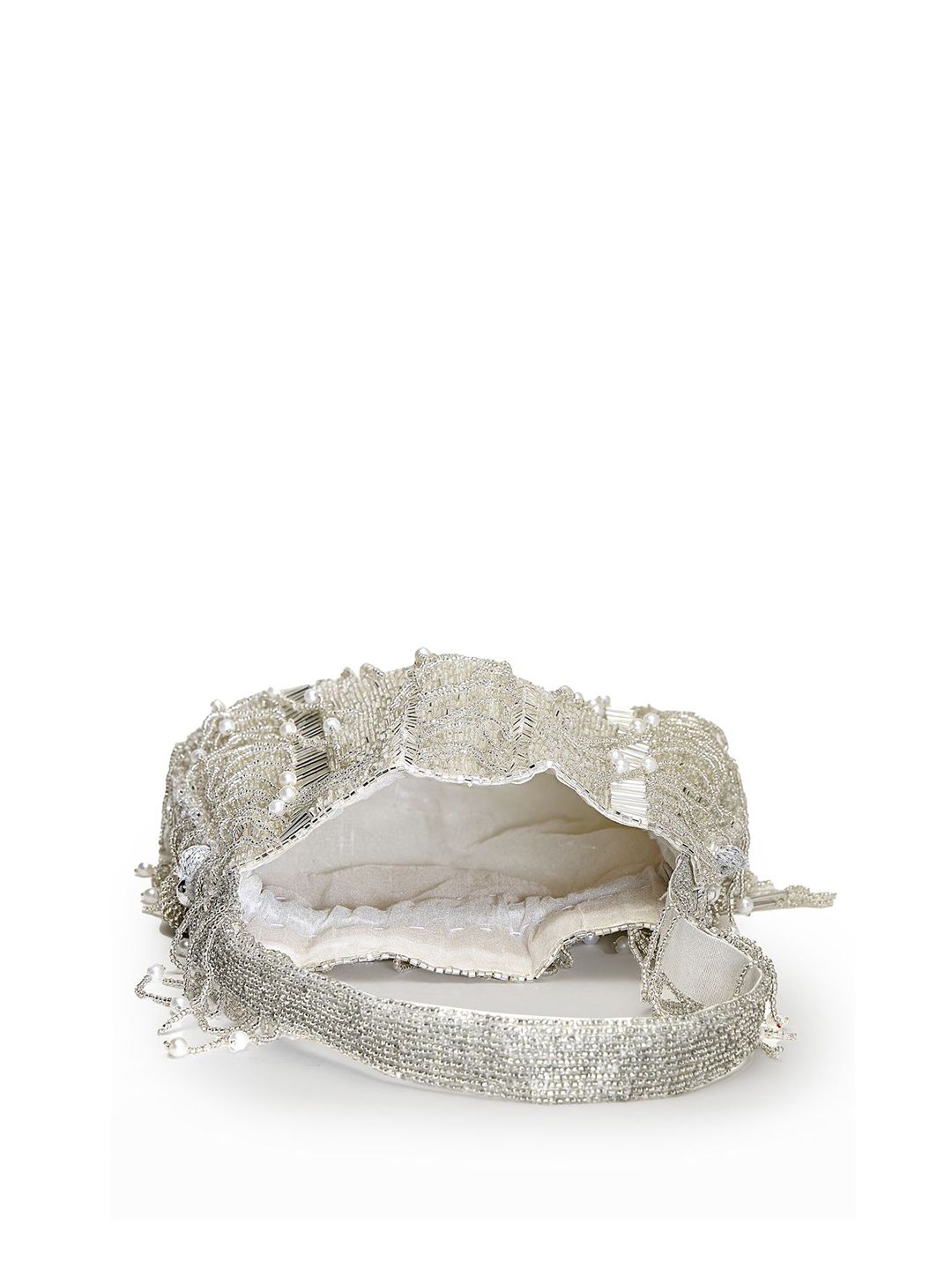 Dhiyona NR Embellished Tasselled Potli Clutch