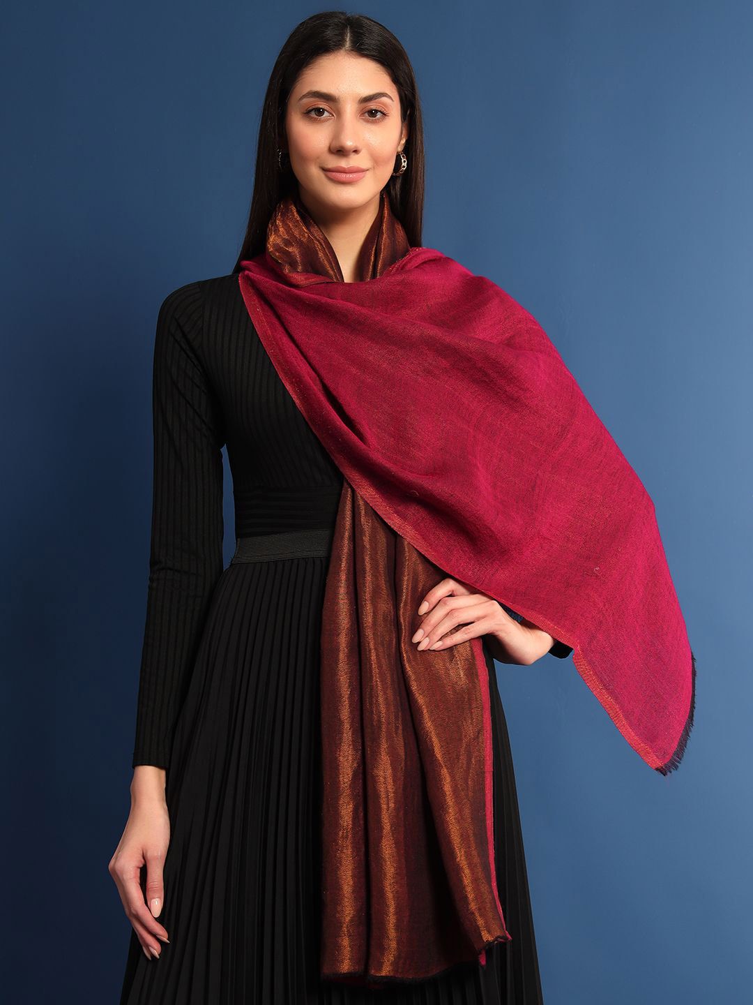 Dhiyona PA Woven Design Woollen Shawl