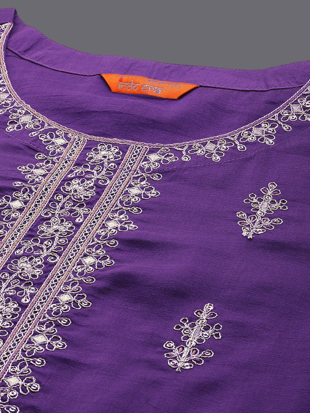 Ethnic Motifs Embroidered Kurta with Trousers & Dupatta
