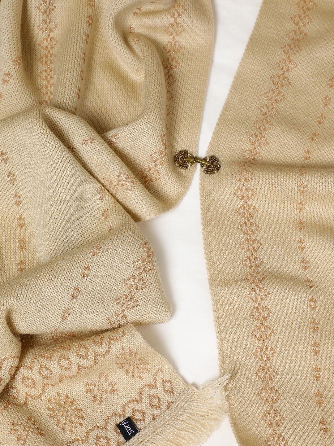 Dhiyona SO Women's Ethnic Motifs Woven Design Beads and Stones Kurta with Trousers & Dupatta