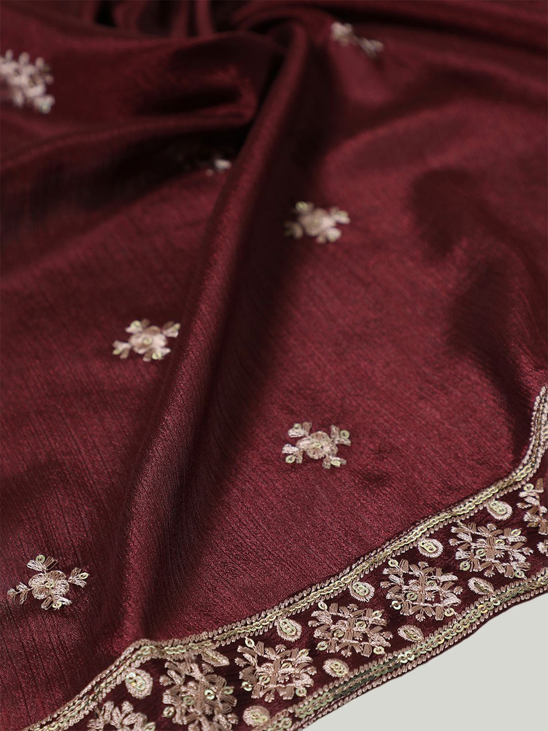 Dhiyona SO Women's Women Paisley Embroidered Angrakha Sequinned Kurta with Churidar & With Dupatta