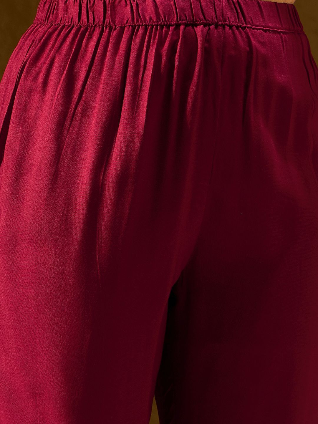 Women Ethnic Motifs Embroidered Panelled Thread Work Kurta with Trousers & With Dupatta