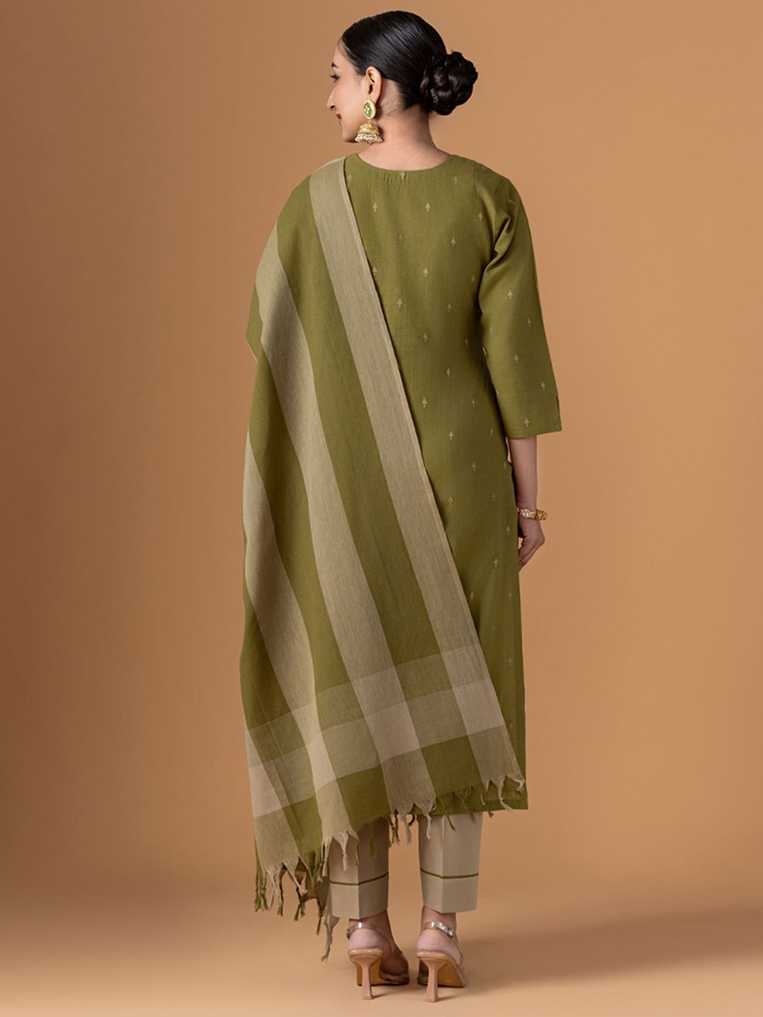 Dhiyona WP Jamdani Pure Cotton Suit Set 4241