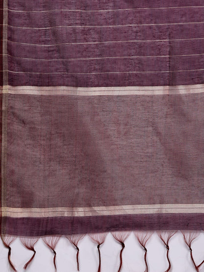 Dhiyona IE Women Purple Yoke Design Kurta with Palazzos & With Dupatta