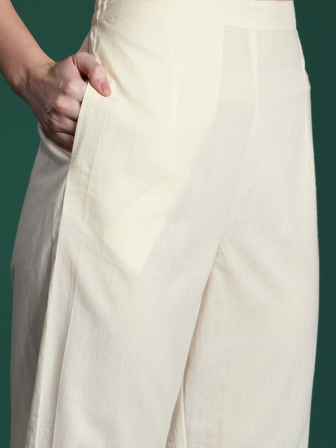 Floral Printed Regular Pure Cotton Kurta with Trousers & With Dupatta