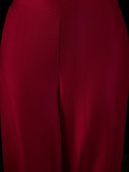 Dhiyona IE Ethnic Motifs Embroidered Regular Gotta Patti Kurta with Trousers & Dupatta