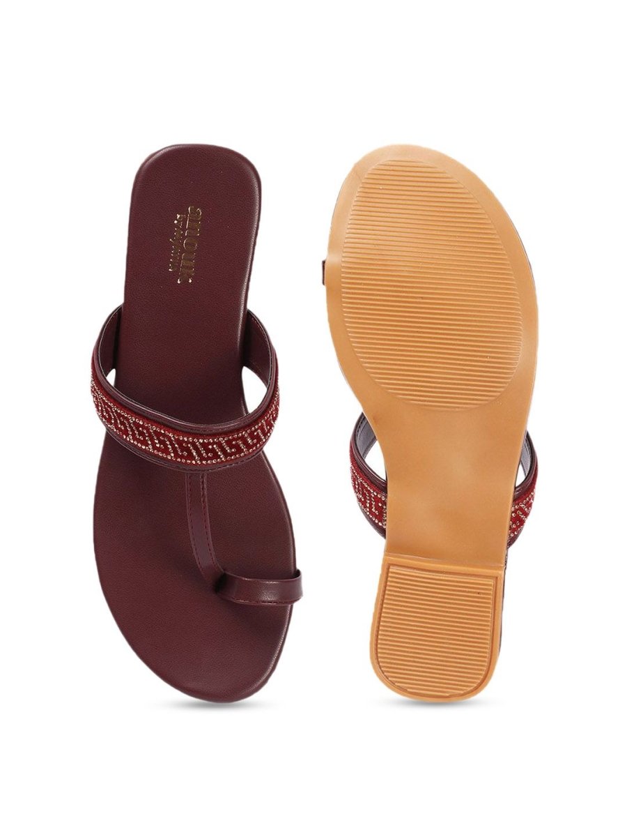 Dhiyona AK Women Printed Open Toe Flats