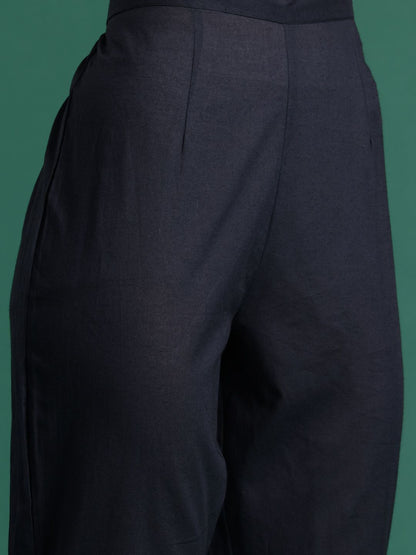 Floral Printed Pure Cotton Kurta with Trousers & Dupatta