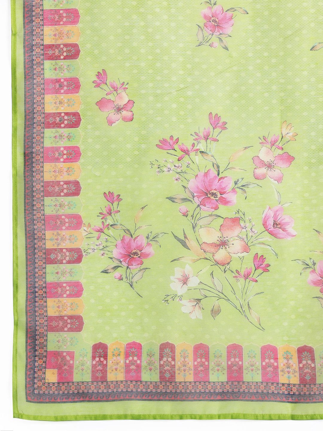 Ethnic Motifs Yoke Design Thread Work Kurta with Trousers & With Dupatta