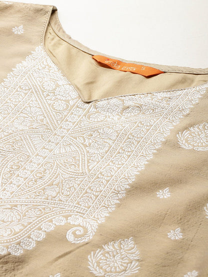 Dhiyona IE Woven Design Kurta With Trousers & Dupatta
