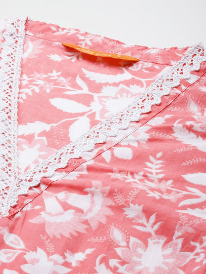 Dhiyona IE Floral Printed Pure Cotton Co-Ords