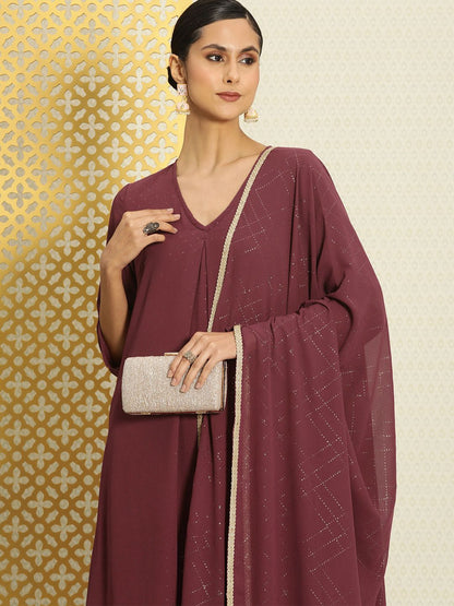 Dhiyona PD Women Women Self Design Regular Jashn Kurta With Palazzos & Dupatta
