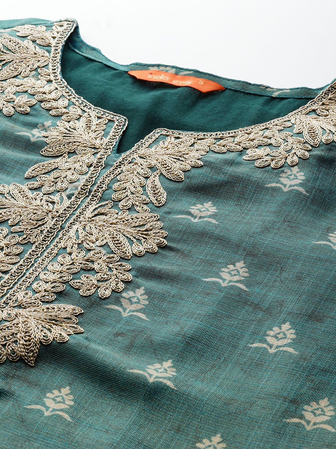 Ethnic Motifs Embroidered Kurta with Trousers & With Dupatta