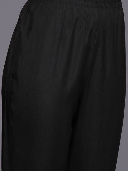 Women Floral Embroidered Regular Thread Work Kurta with Trousers & With Dupatta