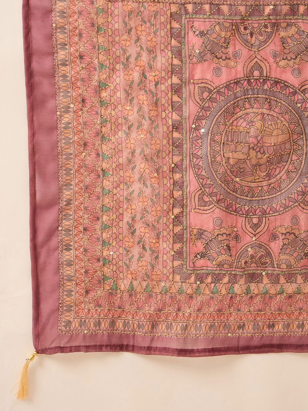 Dhiyona IE Women Embroidered Kurta with Trousers & Dupatta