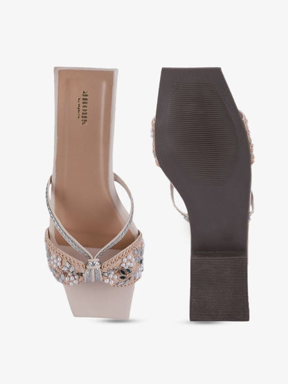 Dhiyona AK Embellished Open Toe Flats