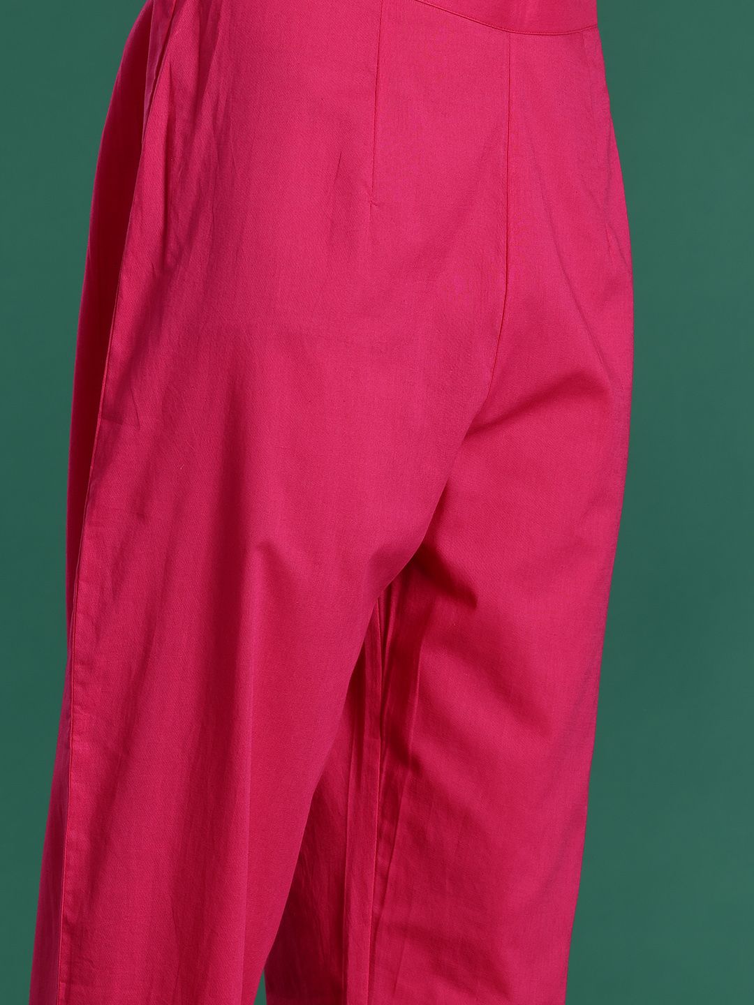 Bandhani Printed Thread Work Pure Cotton Kurta with Trousers & With Dupatta