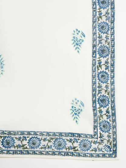 Women Printed Empire Pure Cotton Kurta with Trousers & With Dupatta