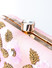 Dhiyona NR Rose & Gold-Toned Embroidered Box Clutch