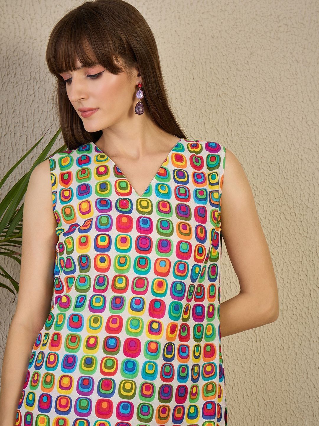 Women Printed Regular Pure Cotton Kurta with Trousers