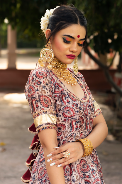 Gulbagh  Organza  Anarkali Set