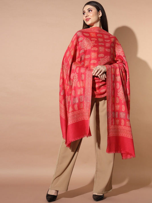 Dhiyona PA Ethnic Motifs Woven Design Jamawar Shawl