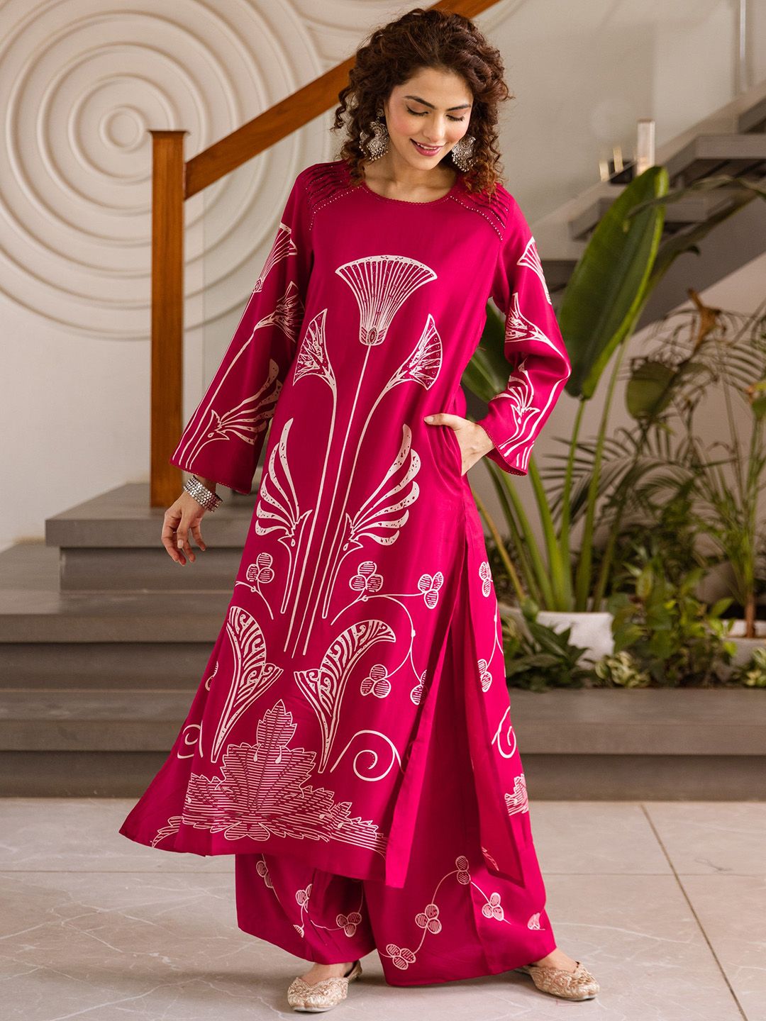 Dhiyona SN Women's Ethnic Motifs Printed Kurta with Salwar