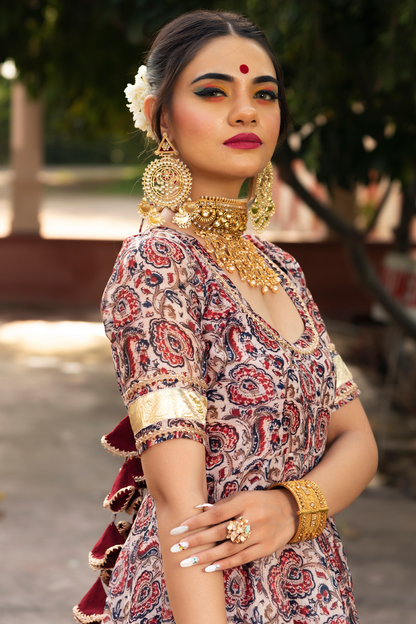 Gulbagh  Organza  Anarkali Set
