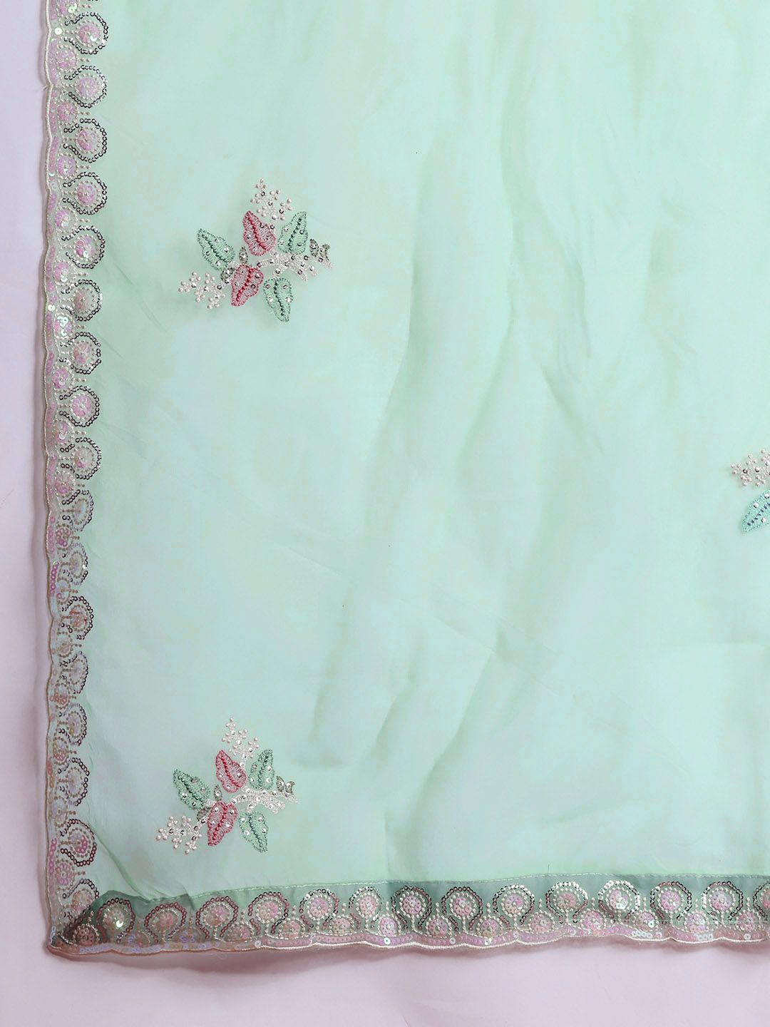 Ethnic Motifs Embroidered Kurta with Trousers & Dupatta