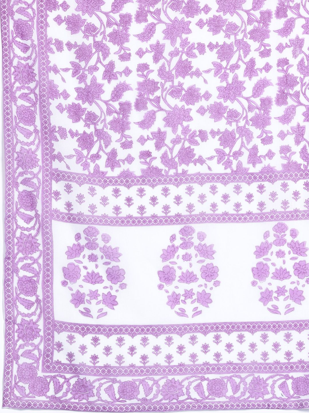 Floral Printed Pure Cotton Kurta with Trousers & Dupatta