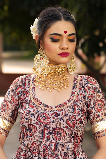 Gulbagh  Organza  Anarkali Set