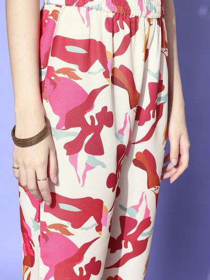 Dhiyona VA Women's Printed Regular Kurta with Trousers