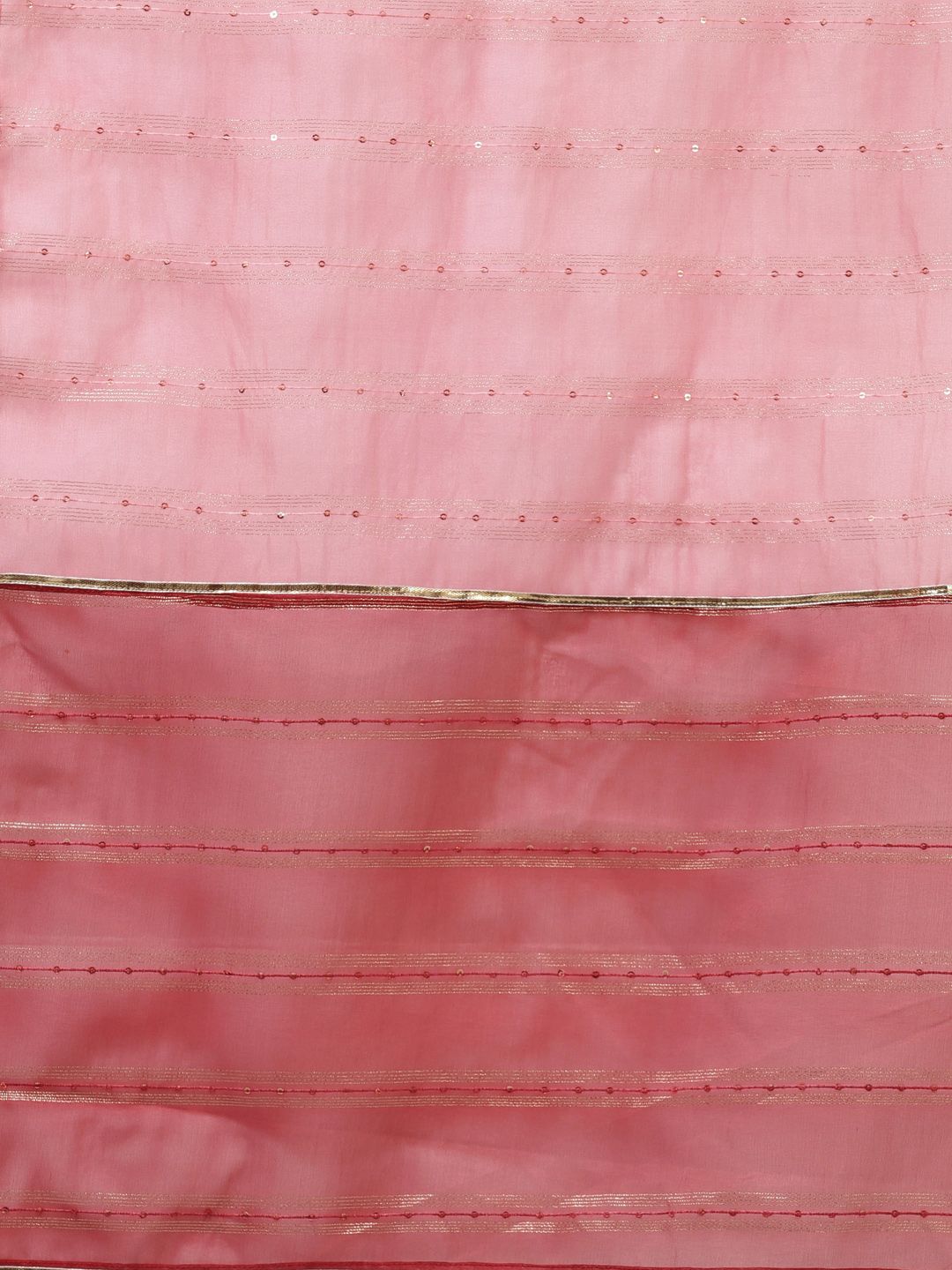 Dhiyona IE Women Pink Ethnic Motifs Embroidered Sequinned Kurta with Palazzos & With Dupatta