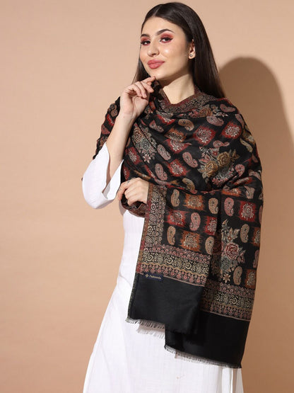 Dhiyona PA Ethnic Motifs Woven Design Jamawar Shawl