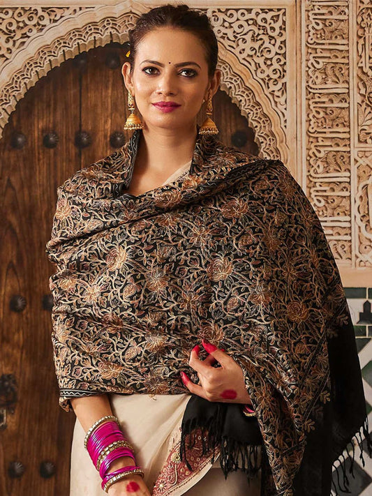 Dhiyona PA Women Floral Embroidered Shawl