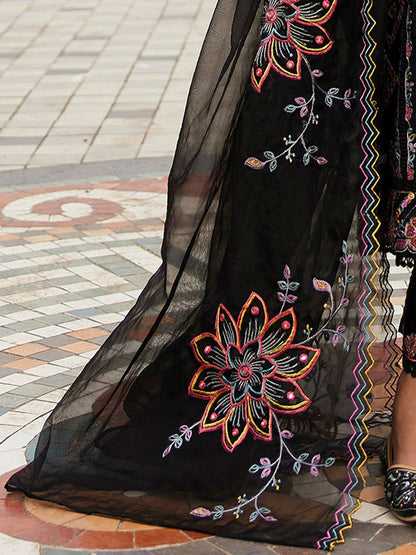 Women Ethnic Motifs Embroidered Regular Mirror Work Kurta with Trousers & With Dupatta