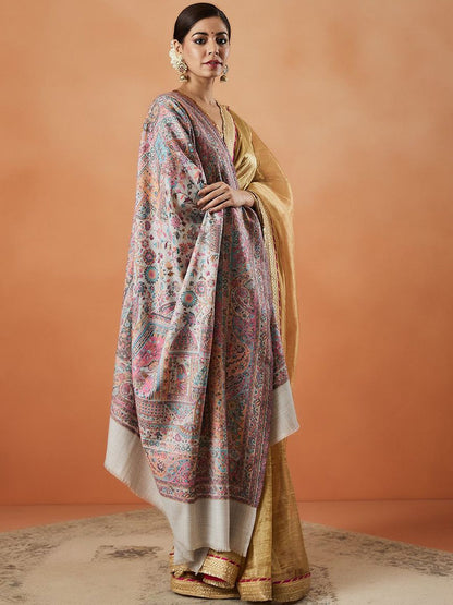 Dhiyona PA Chandrika Kaani Floral Woven Design Shawl