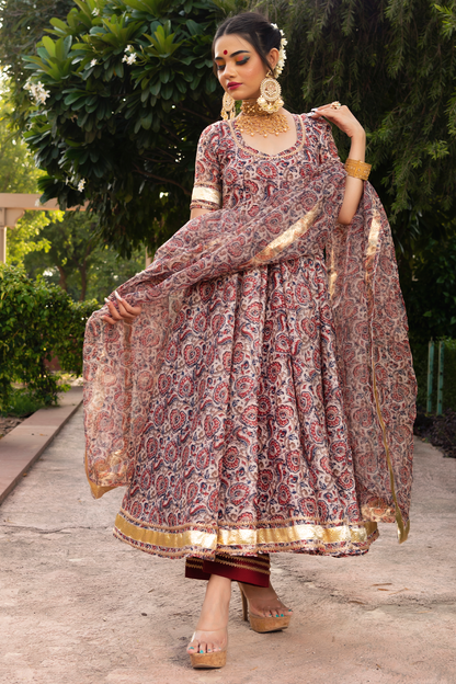 Gulbagh  Organza  Anarkali Set