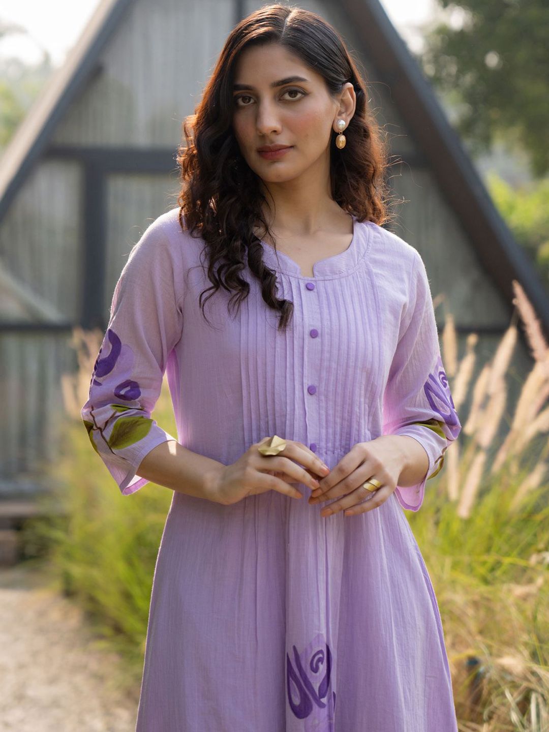 Dhiyona IE Printed Pure Cotton Kurta & Trouser Co-Ords