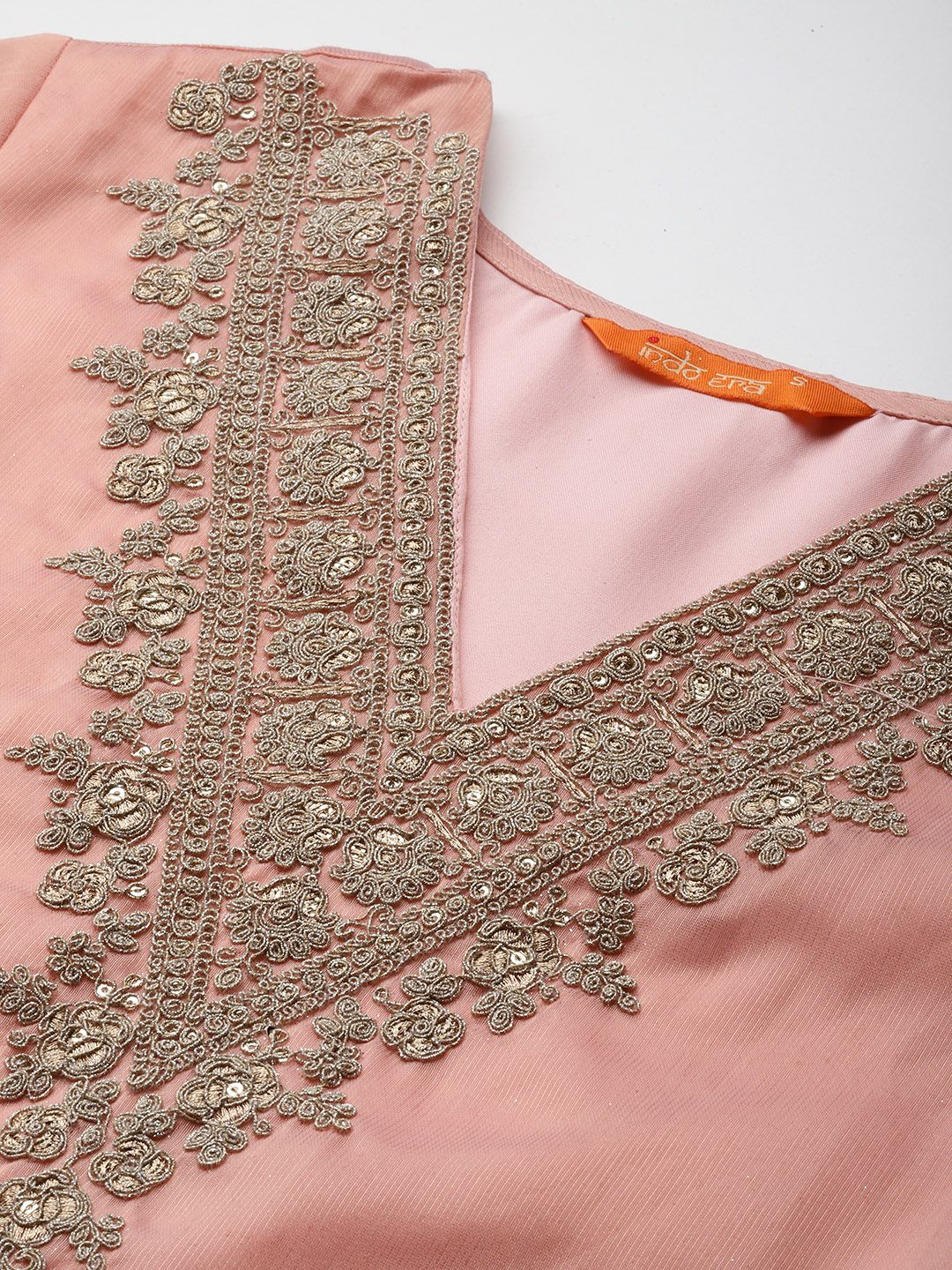 Women Ethnic Motifs Embroidered Regular Sequinned Kurta with Trousers & With Dupatta