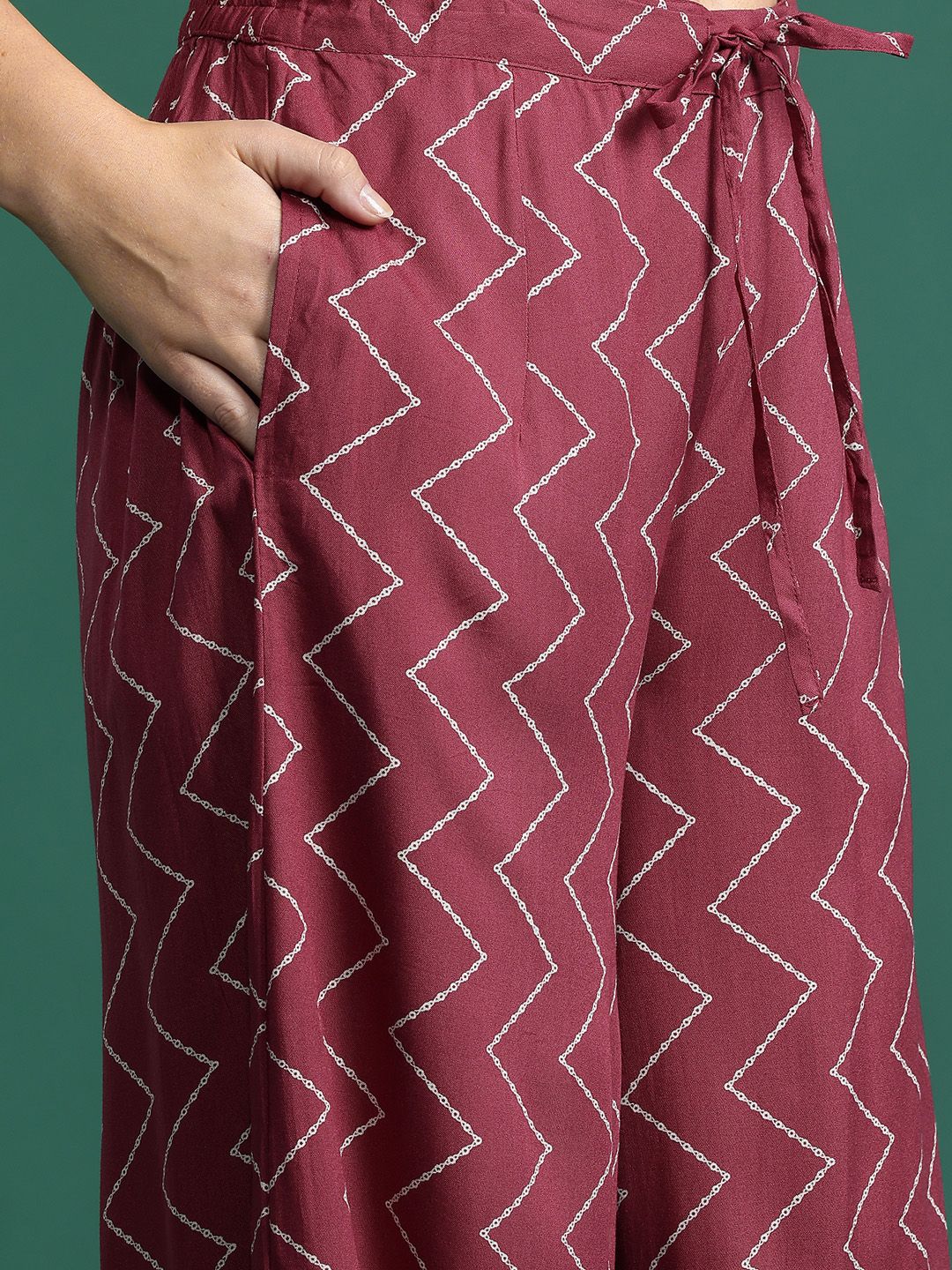 Floral Printed Sequinned Kurta with Salwar